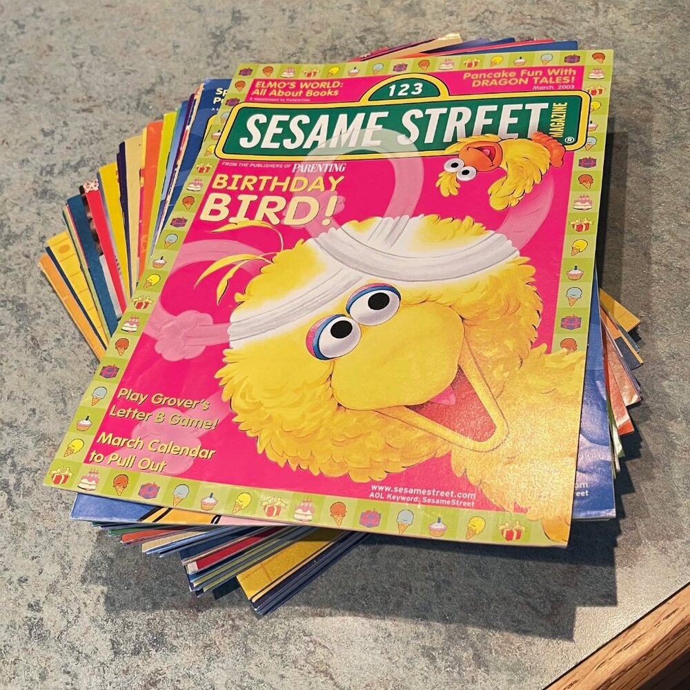 40 Sesame Street Activity/Learning Magazines -- Lot of 40